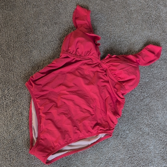 Isabel Maternity by Ingrid & Isabel Other - Bright Coral Maternity One-Piece Swimsuit